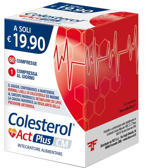 F&F Srl Colesterol Act Plus Cm 60 Compresse - Immagine 4