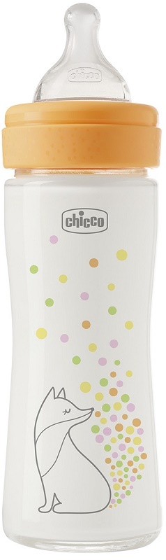 Chicco Biberon Perfect Glass Girl Silicone Da 240 Ml - Immagine 3