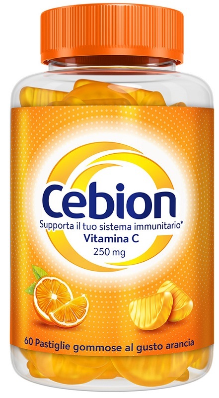 Procter & Gamble Srl Integratore Cebion Vitamina C Gommoso All'arancia, 60 Pastiglie - Immagine 6