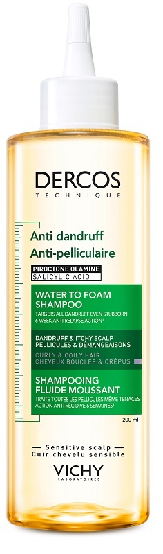 Vichy Dercos Shampoo Liquido Schiumogeno Antiforfora Per Capelli Ricci E Crespi, 200 Ml - Immagine 8