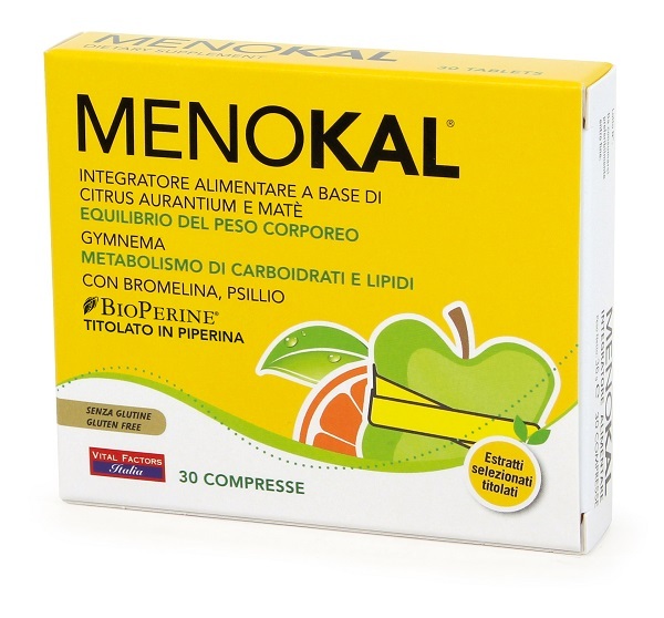 Vital Factors Italia Srl Verde/Nero Integratore Menokal Per Peso Corporeo E Metabolismo, 30Cpr - Immagine 3