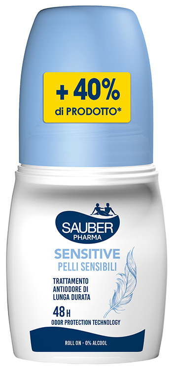 Sauber Deo 48H Sensitive Pelli Sensibili Roll On 70 Ml Roll-On Bambino - Immagine 4
