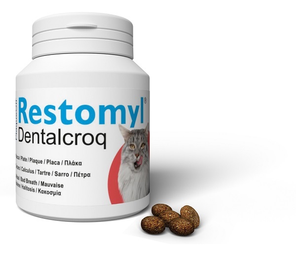 Innovet Italia Restomyl Dentalcroq Gatto Igiene Orale Croccantini 60 G - Immagine 5