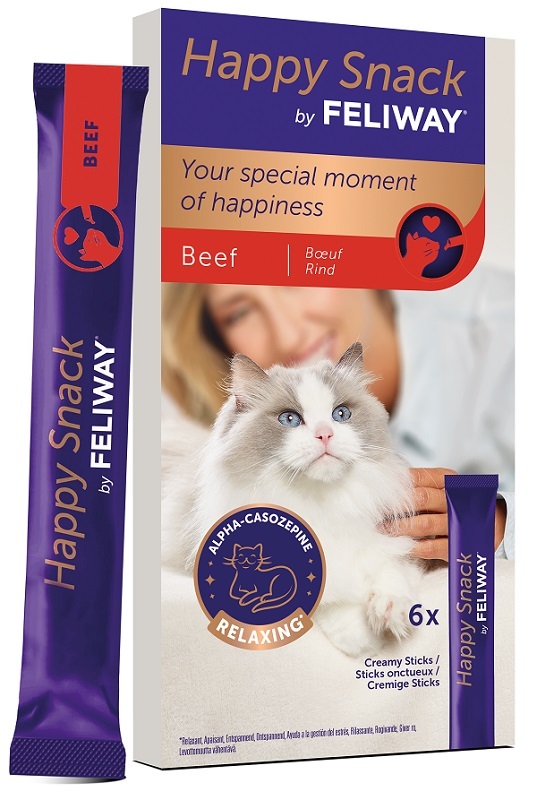 Feliway Happy Snack Manzo 6 Sticks Da 15 G - Immagine 3
