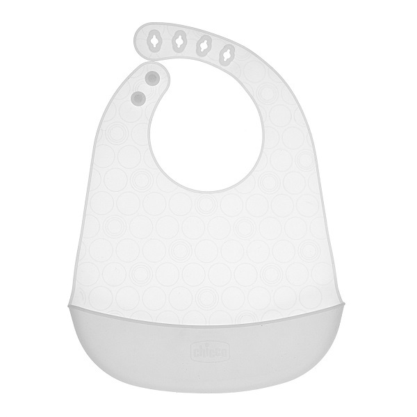 Chicco (Artsana Spa) Chicco Easy Roll Bib Bavaglino In Silicone Con Tasca Neutro - Immagine 4