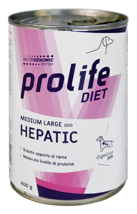 Zoodiaco Prolife Dog Diet Wet Adult Hepatic M/L 400 G - Immagine 3