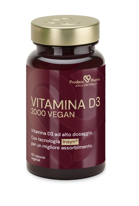 Prodeco Pharma Prodeco Insyn Vitamina D3 2000 Vegan 60 Capsule - Immagine 5