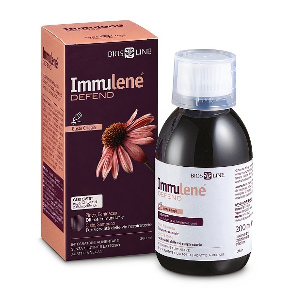 Bios Line Immulene Defend Integratore Difese Immunitarie 200Ml Gusto Ciliegia - Immagine 5