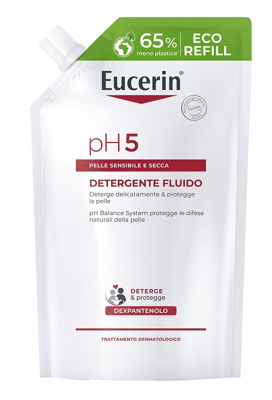 Beiersdorf Spa Eucerin Ph5 Wash Lotion 400 Ml Refill Detergente Fluido - Immagine 5