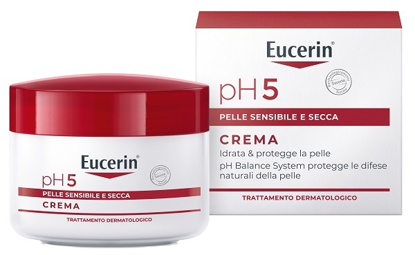 Eucerin Crema Ph5 Idratante Viso E Corpo Pelle Sensibile E Secca 75 Ml - Immagine 5