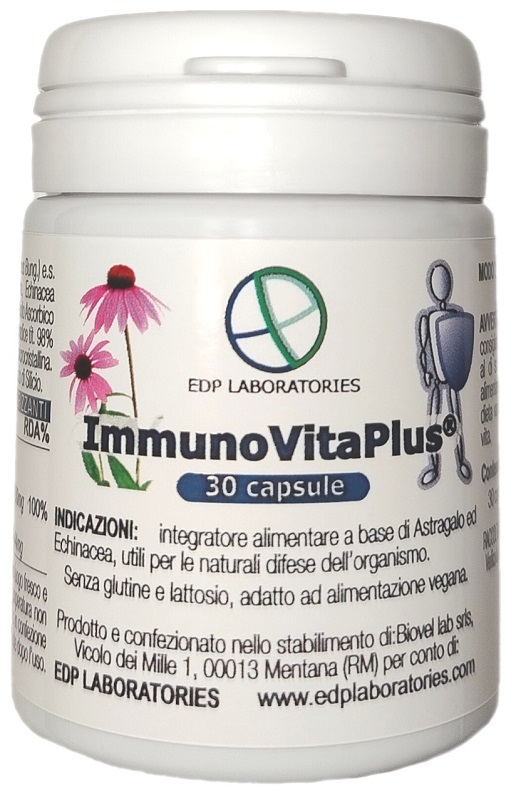 Edp Laboratories Srls Integratore Immuno Vita Plus Difese Immunitarie, 30 Capsule - Immagine 2