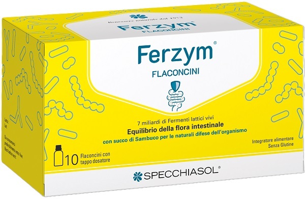 Ferzym Disbioline Fermenti Lattici Probiotici Per Intestino 10 Flaconcini Da 8 Ml - Immagine 9
