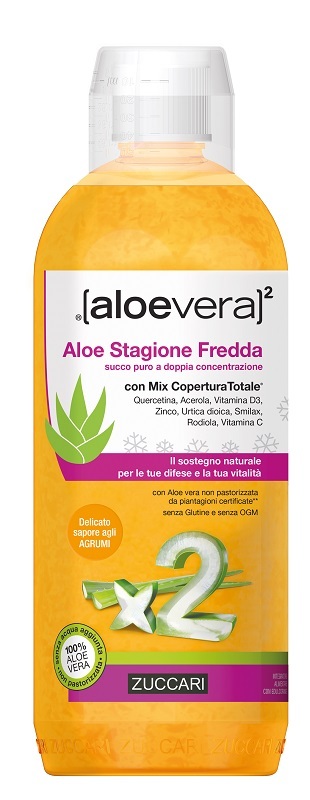 Zuccari - 3x Succo Puro d'Aloe Stagione Fredda 1000ml con Mix Copertura Totale - Immagine 4