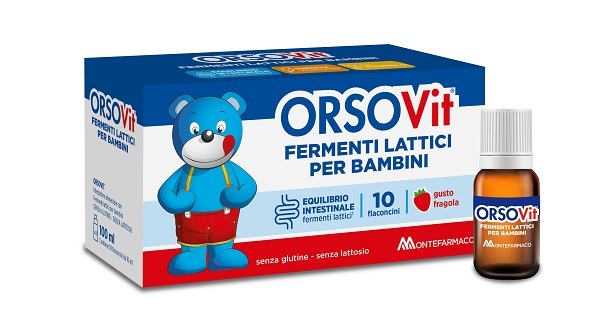 Montefarmaco Otc Spa Orsovit Fermenti 10 Flaconcini Da 10 Ml Fragola Senza Glutine E Lattosio - Immagine 4