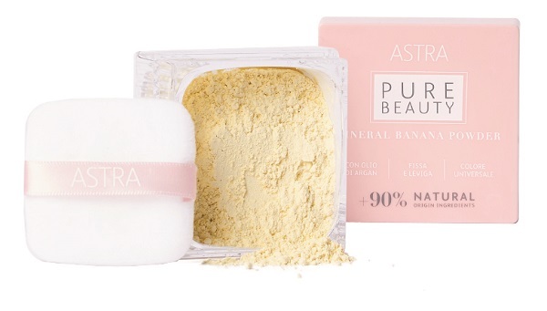 Astra Giallo/Scure Pure Beauty Mineral Banana Powder Cipria In Polvere Libera - Immagine 5