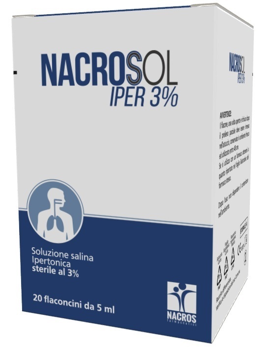 Nacros Nacrosol Iper 3% Per Igiene Nasale 20 Flaconcini Da 5 Ml - Immagine 4
