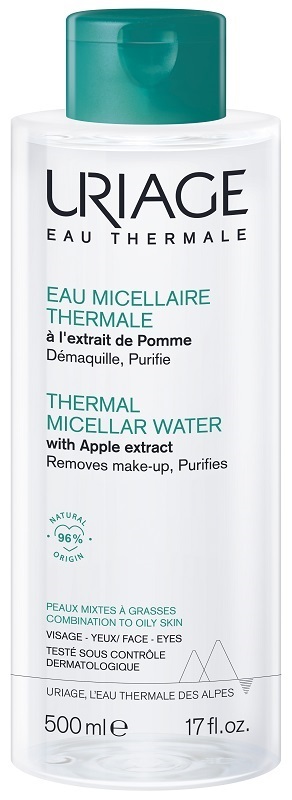 Uriage Verde Acqua Micellare Per Pelli Miste 500 Ml - Immagine 3