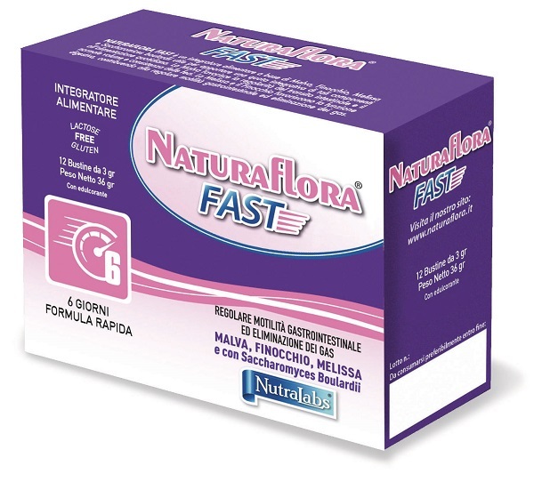 Nutralabs Malva Integratore Naturaflora Fast Per La Regolarità, 12 Bustine - Immagine 4