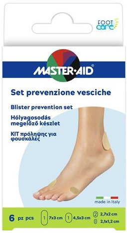 Master-Aid Footcare Master Aid Protezioni Vesciche Mix, 6 Pezzi - Immagine 4