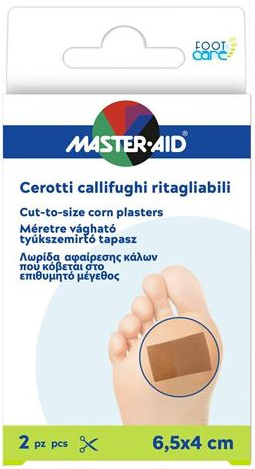 Pietrasanta Pharma Cerotto Callifugo Master-Aid Footcare Ritagliabile 64X40 Mm 2 Pezzi B3 St - Immagine 6