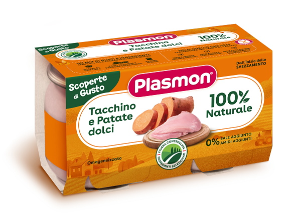 Plasmon Omogeneizzati Tacchino Patate Dolci 2 Pezzi Da 120 G - Immagine 5