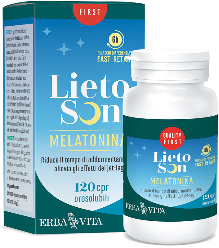 Erba Vita Lietoson Melatonina 120 Compresse