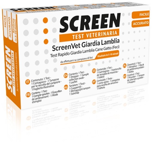 Screen Pharma Screenvet Test Rapido Giardia Lamblia Feci Cane E Gatto - Immagine 2
