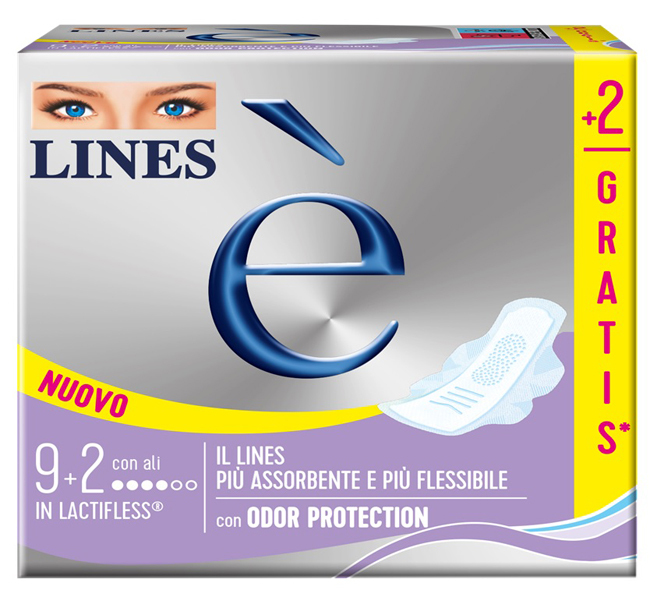 Lines - È Assorbente In Lactifless Con Ali - 9+2 Pezzi - Immagine 6