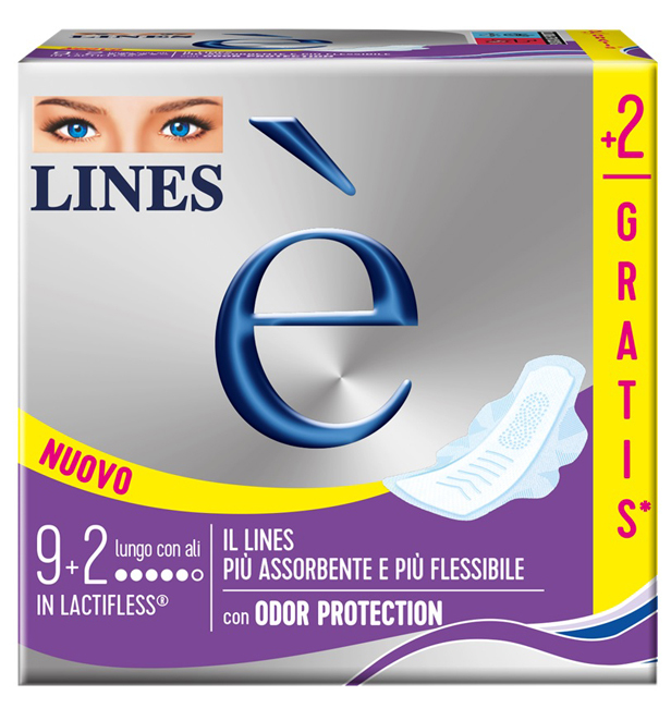 Lines Assorbenti E' Lungo In Lactifless, Extra Assorbenti, 9+2Pz - Immagine 6