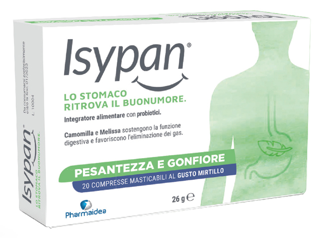 Isypan Pesantezza Gonfiore Integratore Per Intestino 20 Compresse Masticabili - Immagine 7