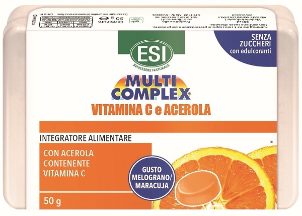 Esi Vitamina C E Acerola Caramelle Gusto Melograno Maracuja 50 Gr - Immagine 3