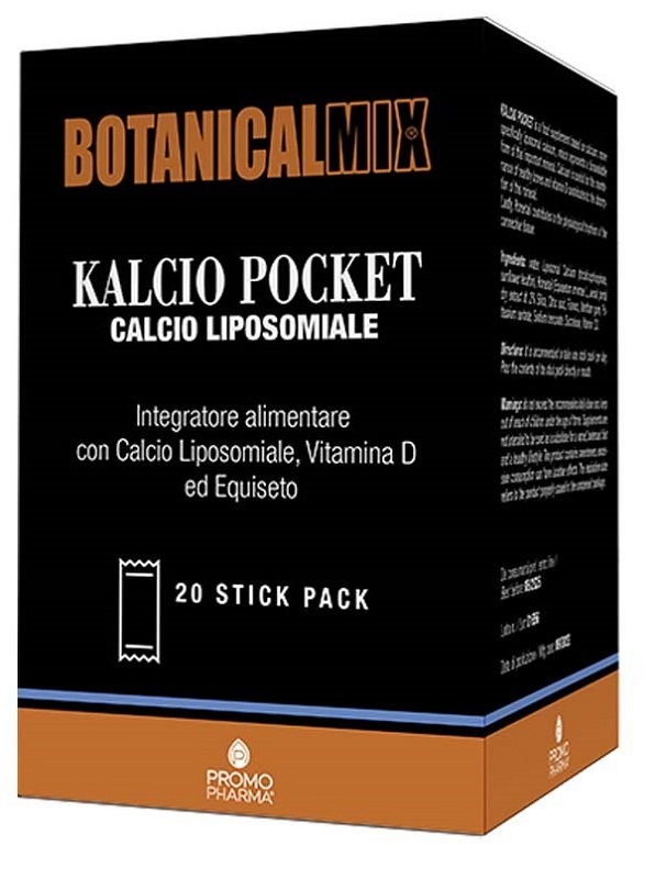 Promopharma Integratore Kalcio Pocket Botanical Calcio E Vitamina D, 20 Stick - Immagine 5