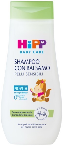 HiPP Shampoo Con Balsamo Pelli Sensibili 200ml Neonati