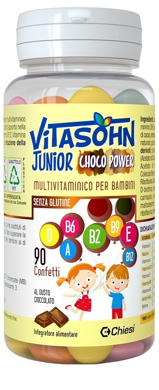 Chiesi Farmaceutici Integratore Vitasohn Junior Choco Power Per Bambini, 90Cpr - Immagine 3