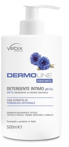 Vebix Dermoline Fiordaliso Detergente Intimo 500 Ml - Immagine 2