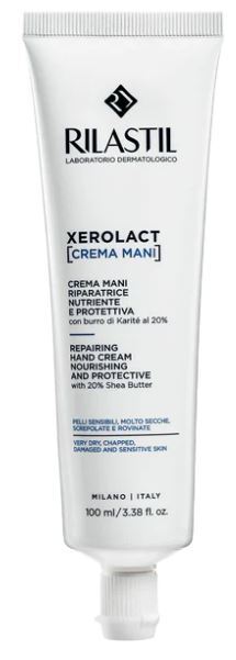 Rilastil Xerolact Crema Mani 100 ml crema idratante e nutriente per mani secche e screpolate - Immagine 9
