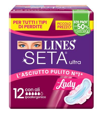 Lines Seta Ultra Assorbenti Lady Ali 12 Pezzi - Lines - Immagine 4