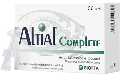 Altial Complete Soluzione Oftalmica con Acido Ialuronico e Liposomi per Occhio Secco 20 Fiale Monodose da 0,5 ml - Biodue - Immagine 6