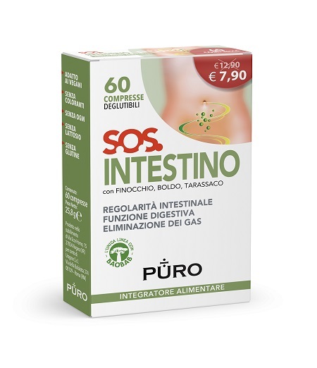 Uragme Integratore Puro Sos Intestino Per Regolarità, 60 Compresse - Immagine 4