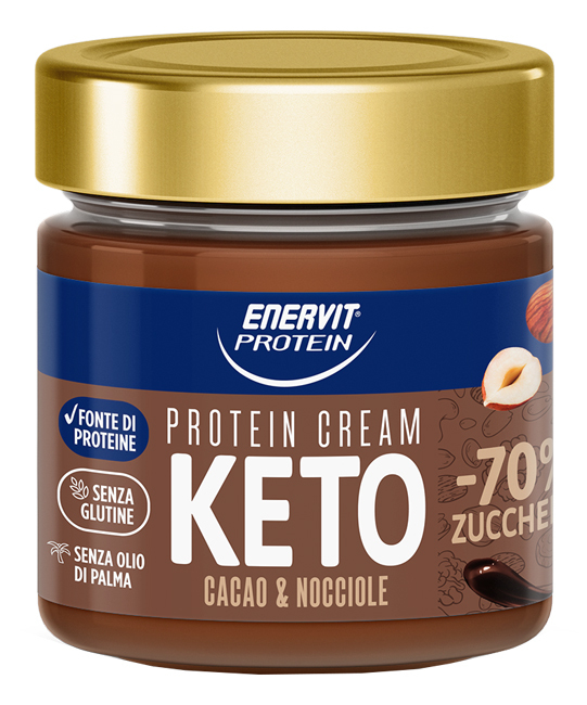 ENERVIT Protein Keto - Crema proteica Cacao e Nocciole 180 g - Immagine 5