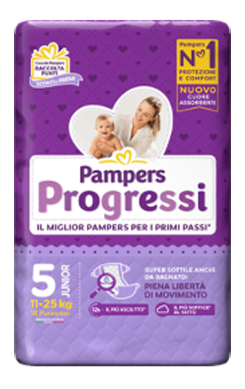 Pampers Progressi Cresce 5 Junior 11-25 Kg Pannolini Bambino - Immagine 6