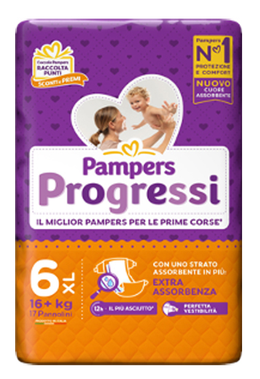 Fater Pampers Progressi Xl 17 Pezzi - Immagine 4