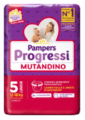 Pampers Progressi Mutandina Junior Per Bambini 12-18 Kg Confezione Da 17 Pannolini - Immagine 6