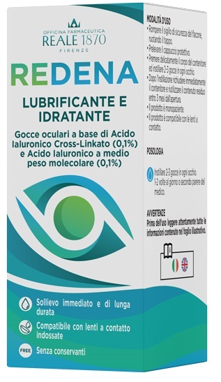 Redena - Gocce Oculari Lubrificanti E Idratanti 10 ml - Immagine 3