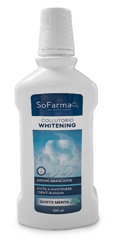 SOFARMAPIU Whitening - Collutorio Sbiancante Gusto Menta 500 Ml - Immagine 3