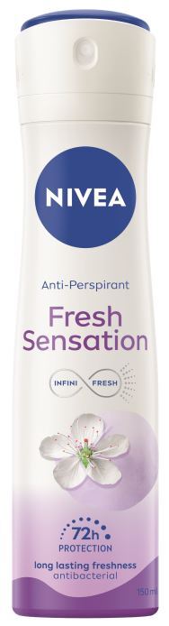 12pz NIVEA deodorante Fresh Senstation Spray antibatterico zero alcol 150ml - Immagine 8