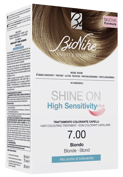 Bionike Shine On High Sensitivity Plus - Tintura per capelli n.7 Biondo - Immagine 3