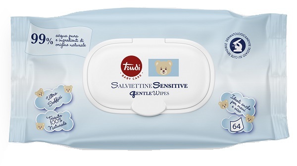 S.i.l.c. Spa Trudi Baby Care Salviettine Sensitive 64 Pezzi - Immagine 7
