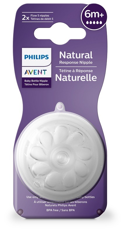 Avent Natural Response Teat 6m+ - Tettarella per biberon Flusso 5 - Immagine 5
