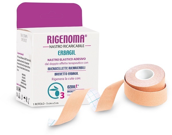 Erbagil Rigenoma Nastro Ricaricabile Per Ripristino Cute 5 Cm X 5 M - Immagine 3